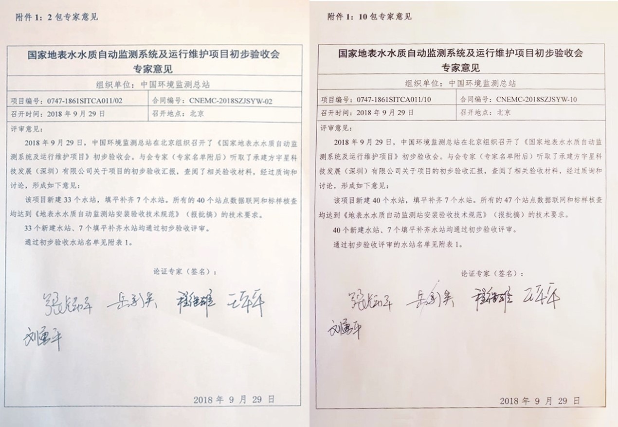 “高尺度、严要求”—9001cc金沙以诚为本环境全资子公司宇星科技顺利通过国度水站项目初验