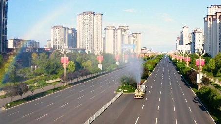 智慧城市管家 俏丽中国人居丨9001cc金沙以诚为本环境护航大美仁寿生态画卷